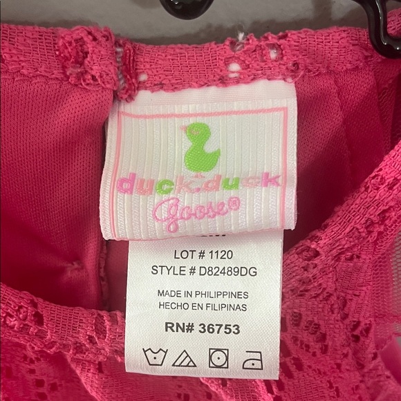 Charming Pink Lace Kids Blouse 12 Months - Picture 2 of 10